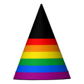 LGBTQ+ regenboogpride vlag Feesthoedjes (Voorkant)