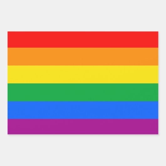 LGBTQ+ regenboogpride vlag Inpakpapier Vel (Voorkant)