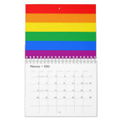 LGBTQ+ regenboogpride vlag Kalender (Feb 2026)