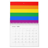 LGBTQ+ regenboogpride vlag Kalender (Jan 2026)