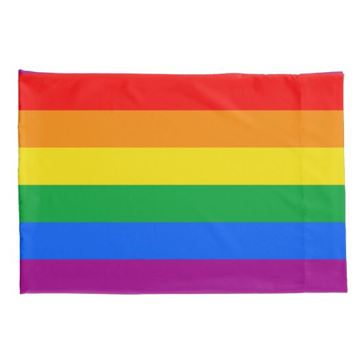 LGBTQ+ regenboogpride vlag Kussensloop (Achterkant-Rechts)