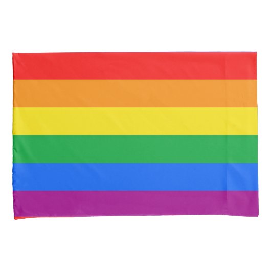 LGBTQ+ regenboogpride vlag Kussensloop (Voorkant-Rechts)