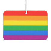 LGBTQ+ regenboogpride vlag Luchtverfrisser (Voorkant)