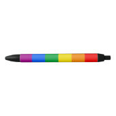 LGBTQ+ regenboogpride vlag Zwarte Inkt Pen (Voorkant)