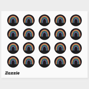 LGBTQ Regenboogvlag Gay Pride LGBT Bewustzijn Ally Ronde Sticker