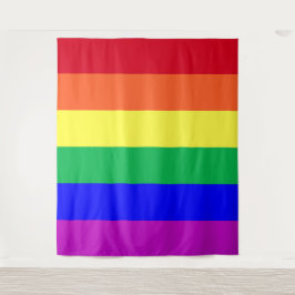 LGBTQ Regenboogvlag Gay Pride Parade LGBTQIA+ Fees Wandkleed