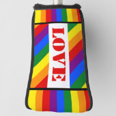 LGBTQ+ regenboogvlag met liefde voor Pride Month - Golfheadcover (Draai 90)