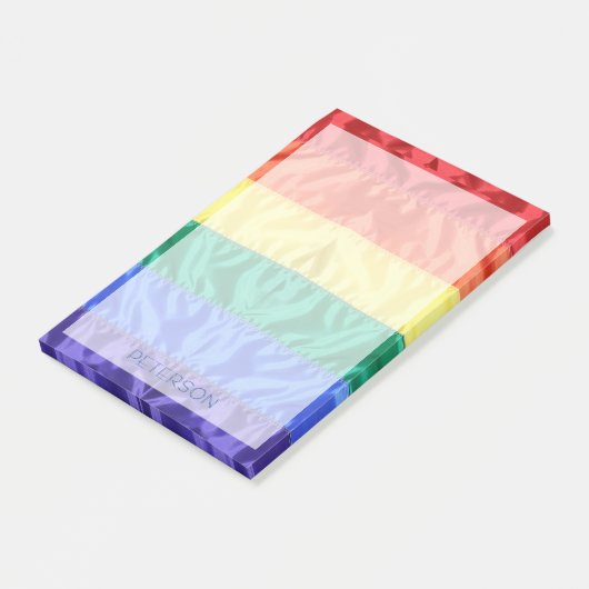 LGBTQ-regenboogvlag streept de speciale homepage Post-it® Notes (Schuin)