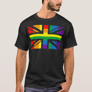 LGBTQ Regenboogvlag van Groot-Brittannië Gay Pride T-shirt