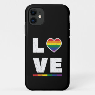 LGBTQ Regenboogvlag Vervaagde Grunge Liefde Case-Mate iPhone Case