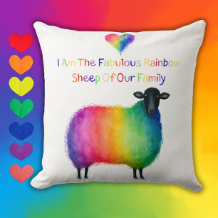 LGBTQ Regenwolschaap Worpillow Kussen
