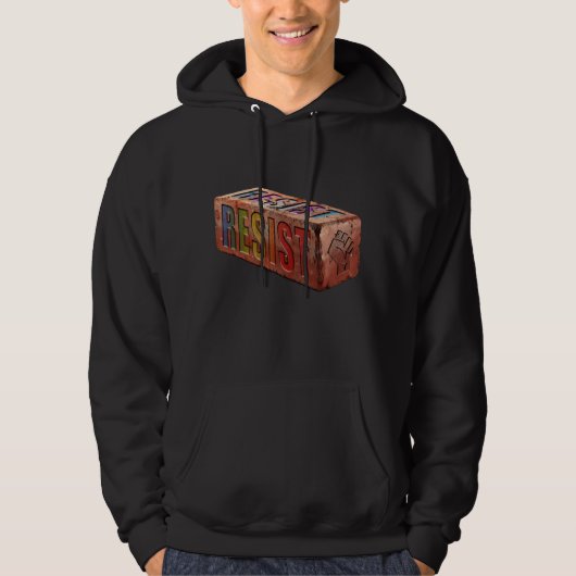 LGBTQ+ "RESIST"-steen Hoodie (Voorkant)