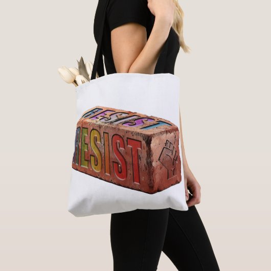 LGBTQ+ "RESIST"-steen Tote Bag (Dichtbij)