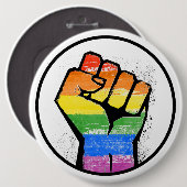 LGBTQ RESISTANCE - -  RONDE BUTTON 6,0 CM (Voorkant /achterkant)