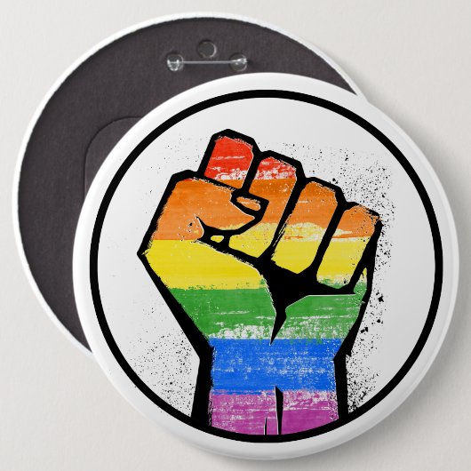 LGBTQ RESISTANCE - - RONDE BUTTON 6,0 CM (Voorkant /achterkant)