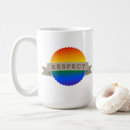 LGBTQ Respect Gepersonaliseerde Badge Mok