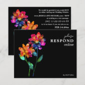 🌈 LGBTQ Respond Online Petals & Pride  RSVP Kaartje (Voorkant / Achterkant)