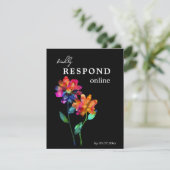 🌈 LGBTQ Respond Online  Petals & Pride  RSVP Kaartje (Staand voorkant)