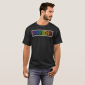Lgbtq Retro Pride Rainbow Colorsflag T-shirt (Voorkant volledig)