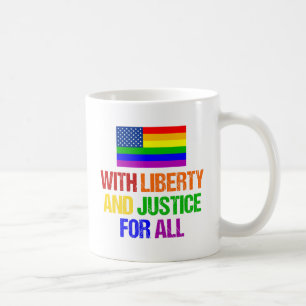 LGBTQ Rights Rainbow American Flag Gay Pride Koffiemok