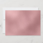 LGBTQ Roos Gold Modern Wedding Bewaar de Datum Save The Date (Achterkant)