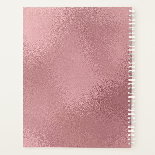 LGBTQ Roos Gold Modern Wedding Planner (Achterkant)