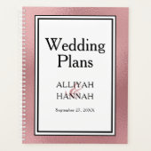 LGBTQ Roos Gold Modern Wedding Planner (Voorkant)