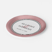 LGBTQ Roos Goud Modern Trouwpapier Bord (Gekanteld)