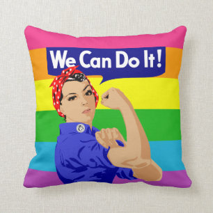 LGBTQ ROSIE DE RIVETER: WE KUNNEN HET DOEN! KUSSEN