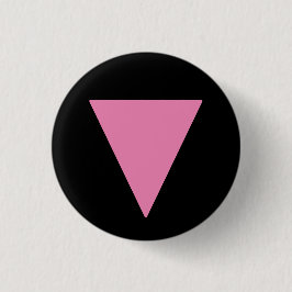 LGBTQ+ Roze driehoek Ronde Button 3,2 Cm