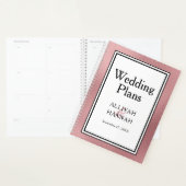 LGBTQ Roze Gouden Moderne Trouwplanner Planner (Display)