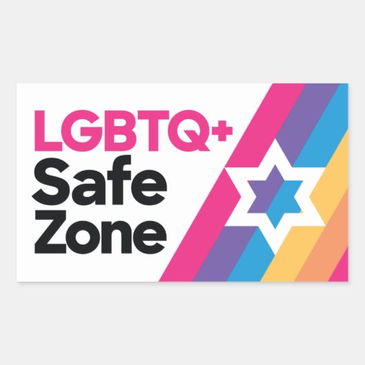 LGBTQ+ Safe Zone Sticker (Voorkant)