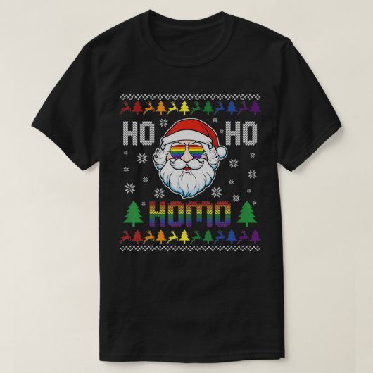 LGBTQ Santa Claus H T-shirt (Design voorkant)