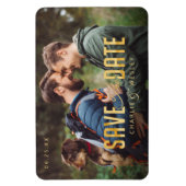 LGBTQ Simple Traditional Save the Date with Photo Magneet (Verticaal)