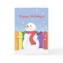 LGBTQ Snowman Holiday Card