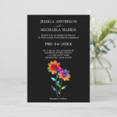 🌈 LGBTQ Soaring Together  Petals & Pride  Kaart (Staand voorkant)