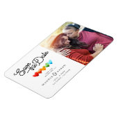 LGBTQ - sparen het Manuscript van de Datum met Fot Magneet (Linkerzijde)