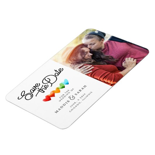 LGBTQ - sparen het Manuscript van de Datum met Fot Magneet (Linkerzijde)