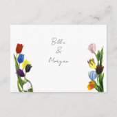 LGBTQ spelen Tulpen Bloemen Informatiekaartje (Achterkant)