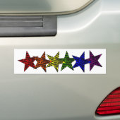 LGBTQ Star PRide Equality Bumpersticker (Op auto)