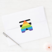 LGBTQ Straight Ally Pride Vlag Vierkante Sticker (Envelop)