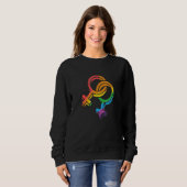 LGBTQ Symbol Equality Rights Awareness Month LGBT  Trui (Voorkant volledig)