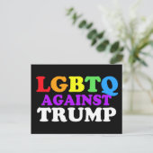 LGBTQ tegen Trump Briefkaart (Staand voorkant)