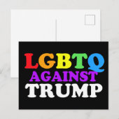 LGBTQ tegen Trump Briefkaart (Voorkant / Achterkant)