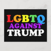 LGBTQ tegen Trump Briefkaart (Voorkant)