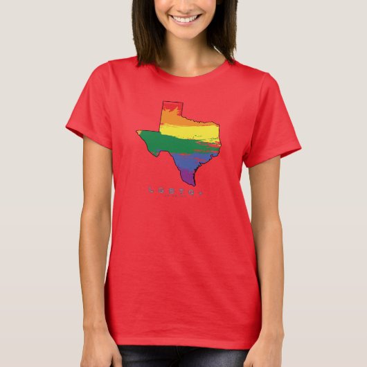LGBTQ+ Texas Proud AF T-shirt (Voorkant)