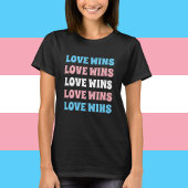 LGBTQ Transgender Pride Aangepaste Herhalingstekst T-shirt