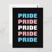 LGBTQ Transgender Pride Aanpasbare Herhaalde Tekst Briefkaart (Voorkant / Achterkant)