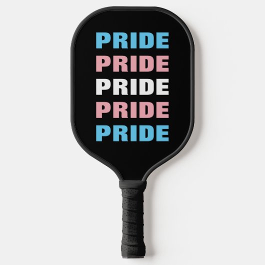 LGBTQ Transgender Pride  Herhaalde tekst Pickleball Paddle (Voorkant)