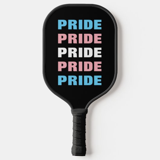 LGBTQ Transgender Pride  Herhaalde tekst Pickleball Paddle (Achterkant)
